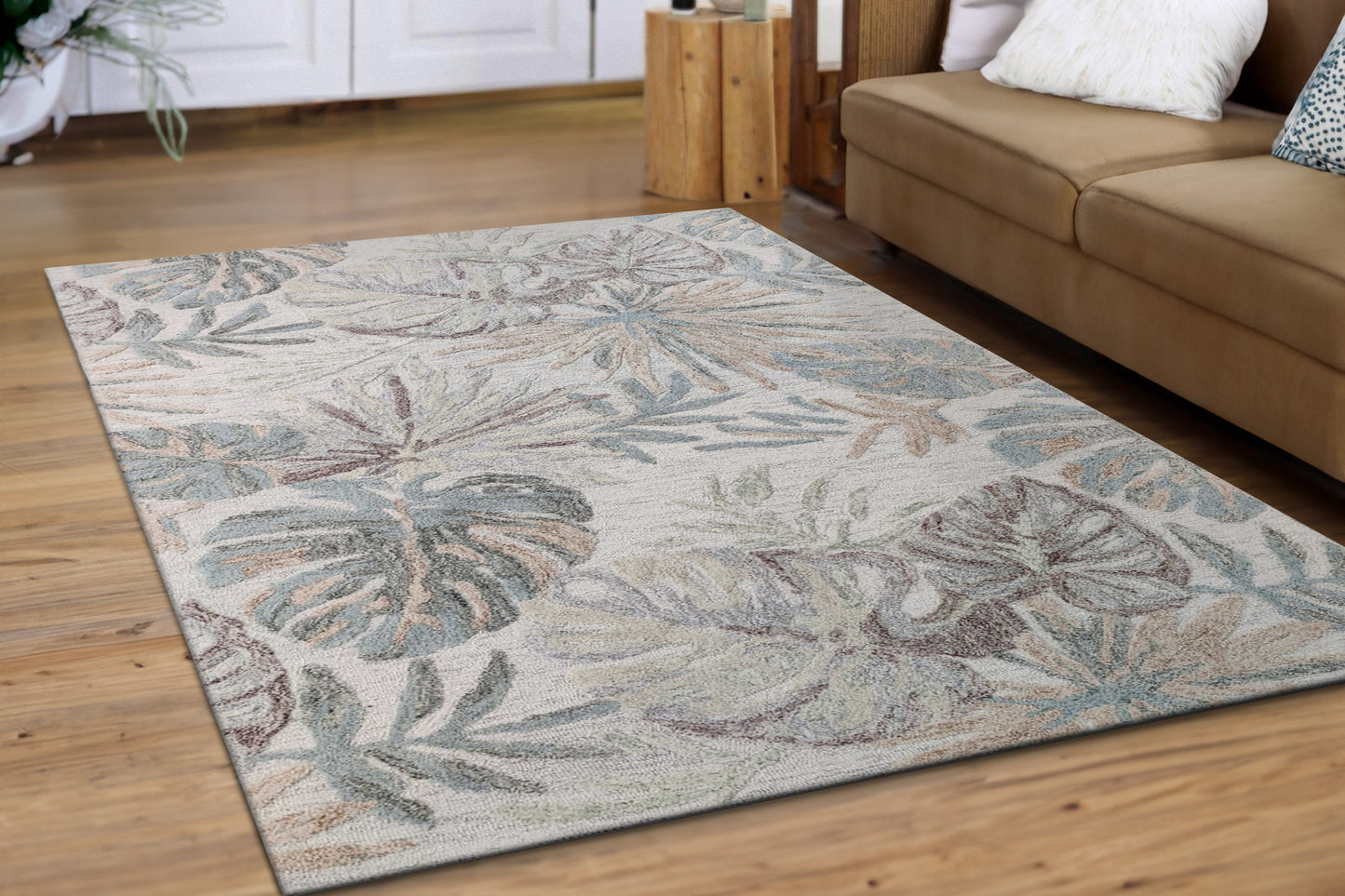 Daisy Modern Grey/Multi Floral Medium Pile Rug