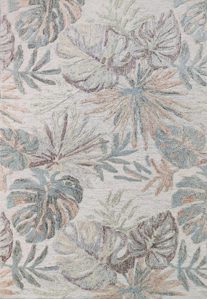 Daisy Modern Grey/Multi Floral Medium Pile Rug