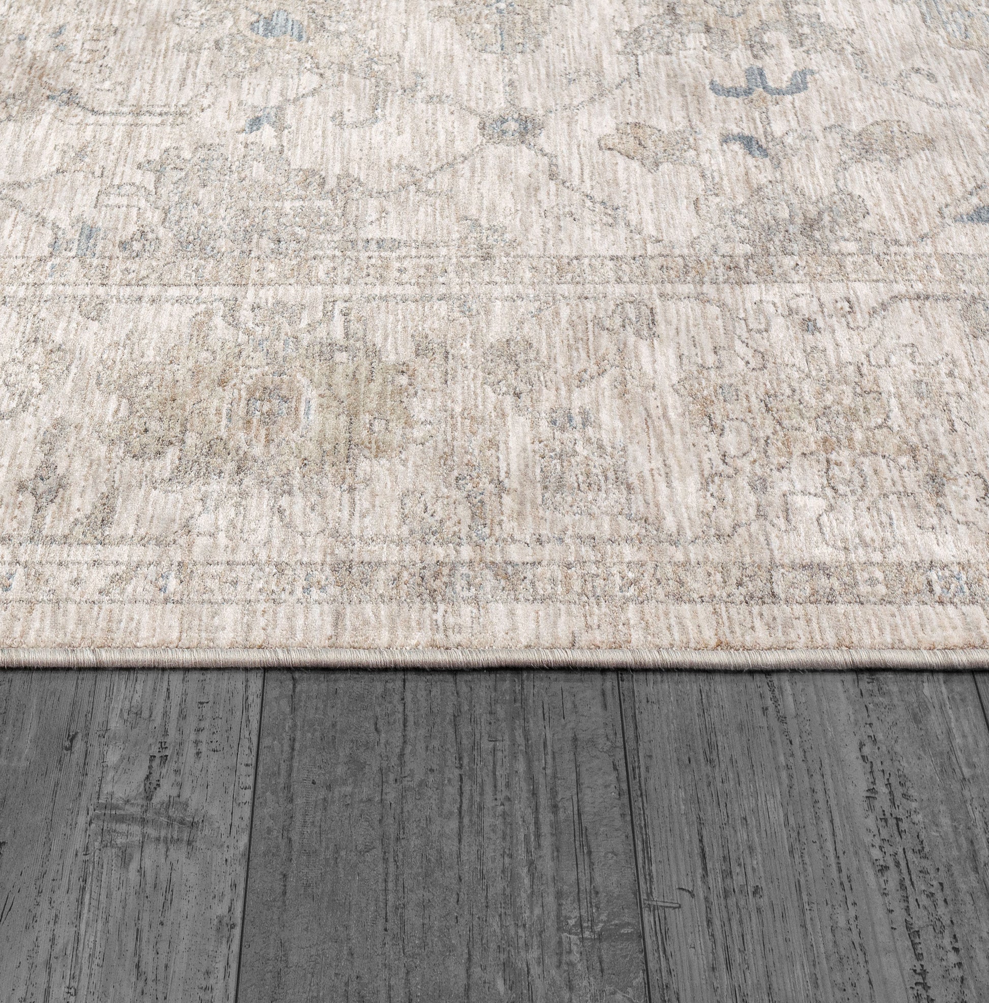 Dharma Transitional Ivory/Beige Floral Low Pile Rug