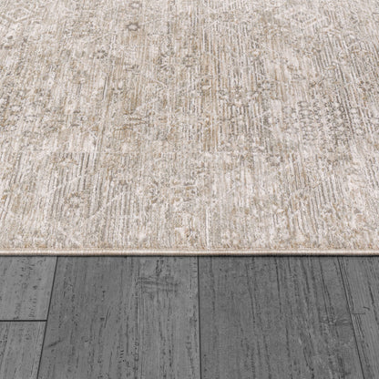 Dharma Transitional Beige/Multi Bohemian Low Pile Rug
