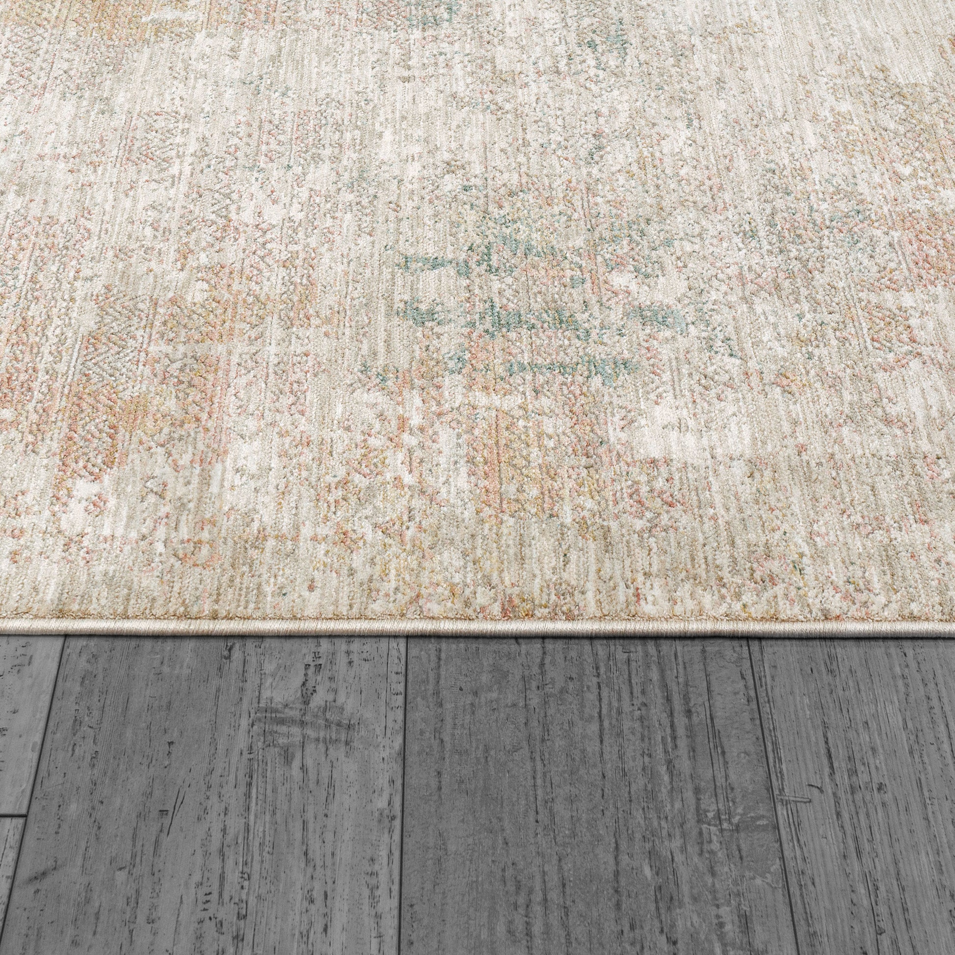 Dharma Modern Beige/Multi Abstract Low Pile Rug