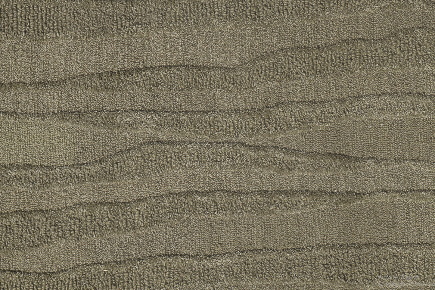 Drift Modern Green Striped Medium Pile Rug