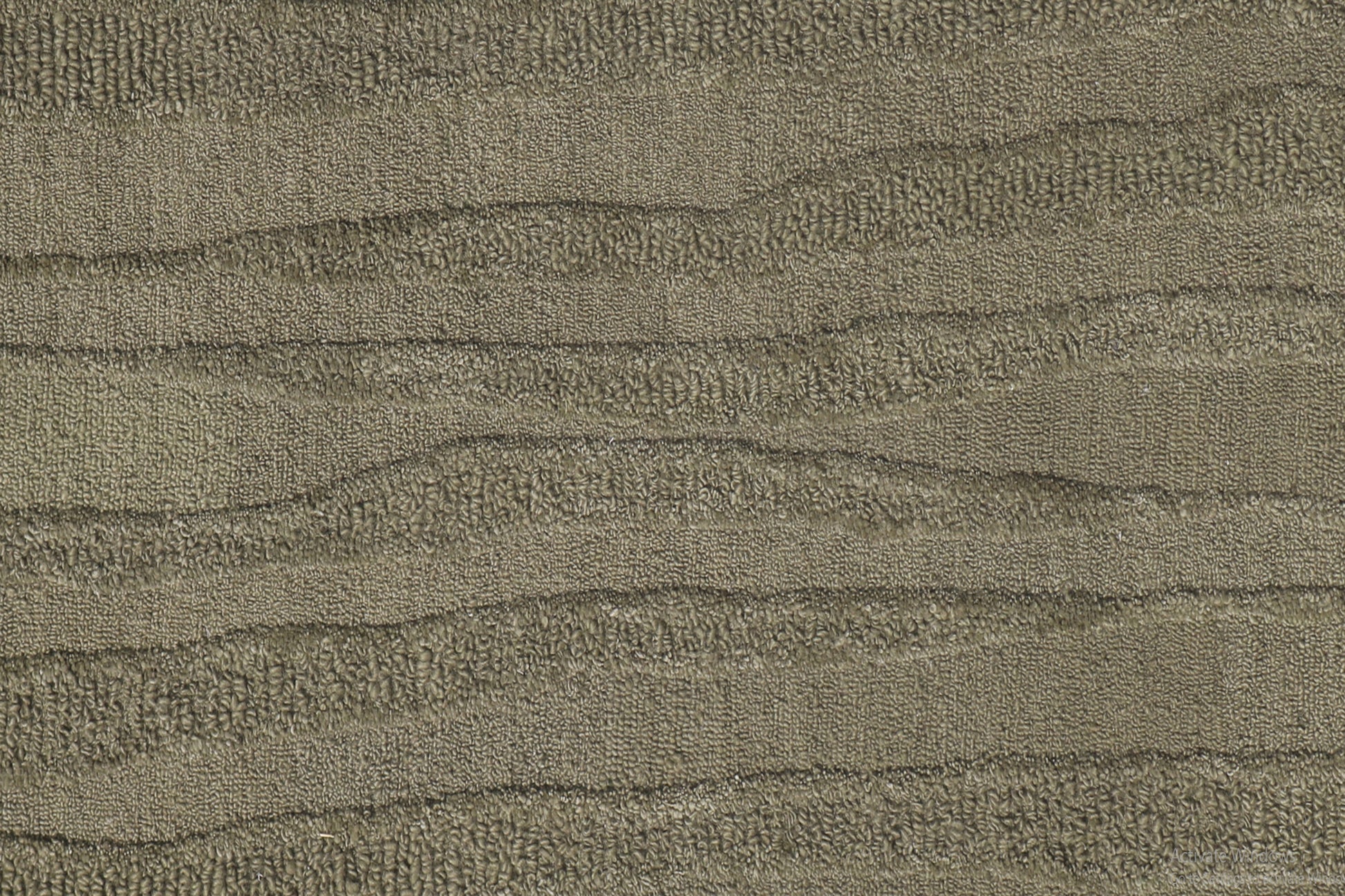 Drift Modern Green Striped Medium Pile Rug