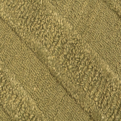 Drift Modern Green Striped Medium Pile Rug