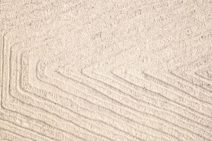 Drift Modern Cream Chevron Medium Pile Rug