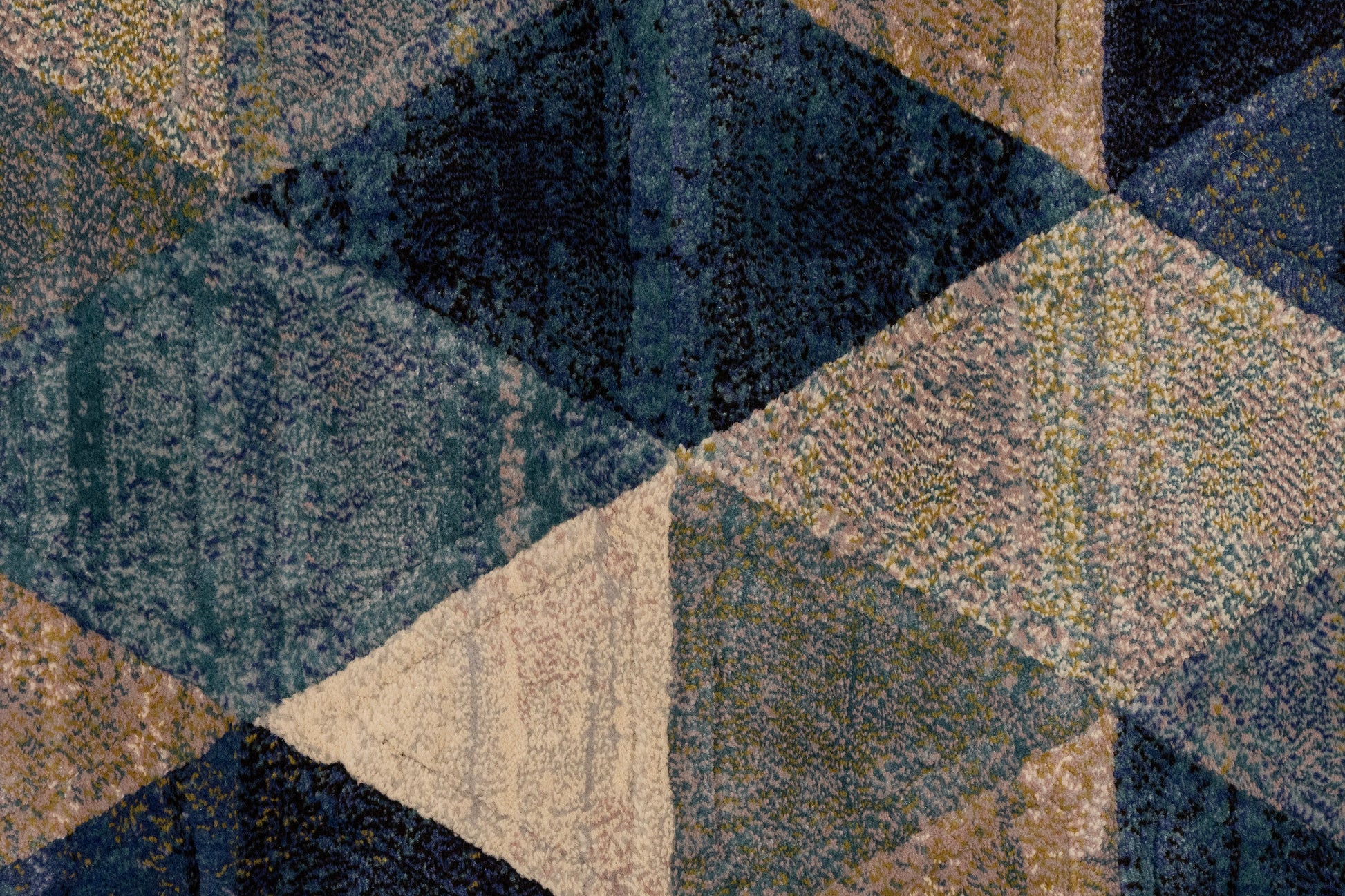 Eclipse Contemporary Blue/Multi Geometric Medium Pile Rug