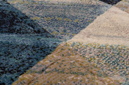 Eclipse Contemporary Blue/Multi Geometric Medium Pile Rug