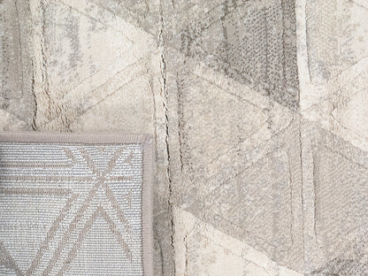 Eclipse Contemporary Beige Geometric Medium Pile Rug