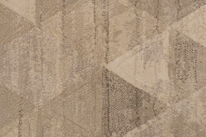 Eclipse Contemporary Beige Geometric Medium Pile Rug