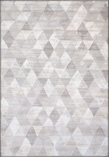 Eclipse Contemporary Beige Geometric Medium Pile Rug