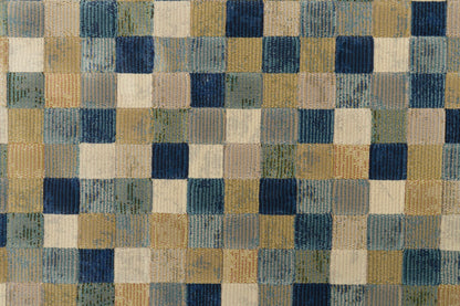 Eclipse Contemporary Multi/Blue Geometric Medium Pile Rug