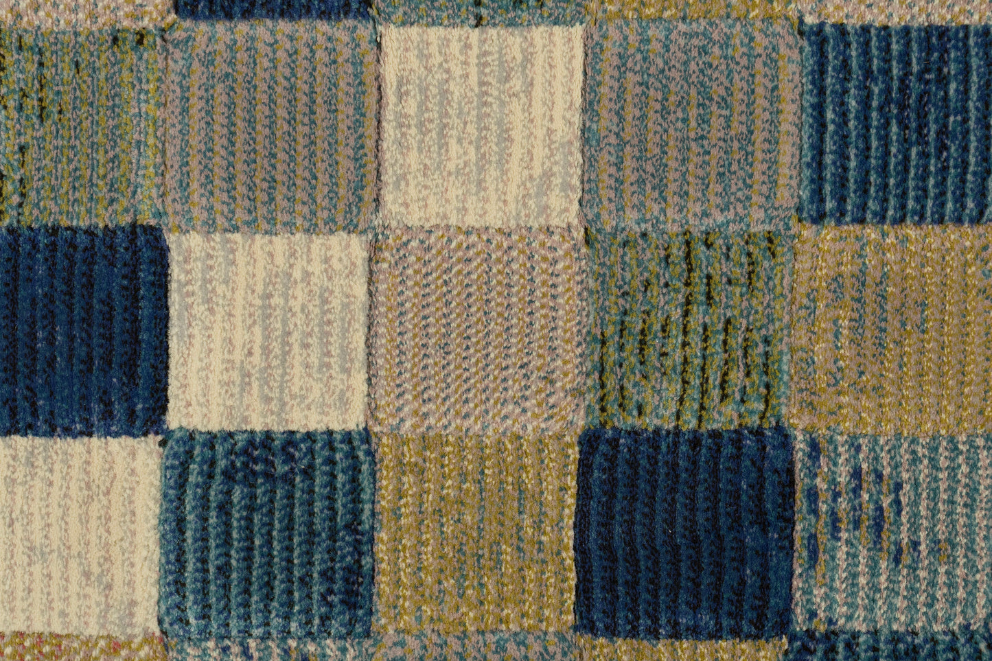 Eclipse Contemporary Multi/Blue Geometric Medium Pile Rug