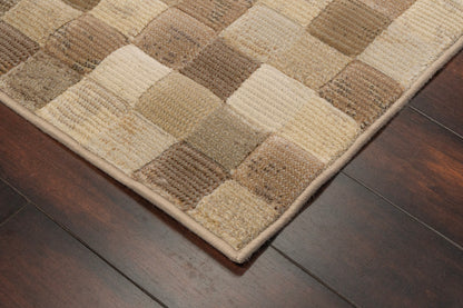 Eclipse Contemporary Beige Geometric Medium Pile Rug