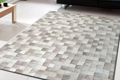 Eclipse Contemporary Beige Geometric Medium Pile Rug