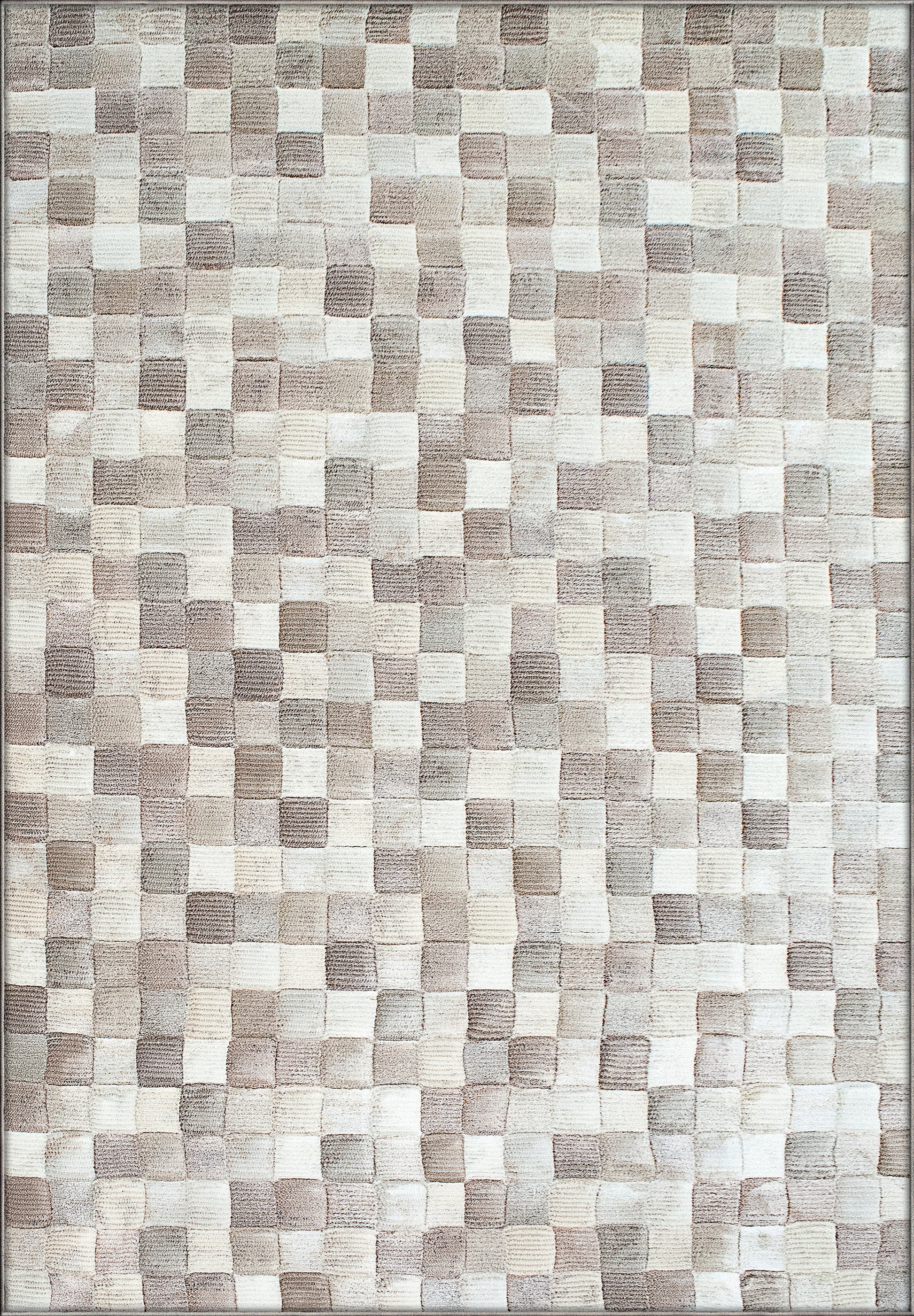 Eclipse Contemporary Beige Geometric Medium Pile Rug