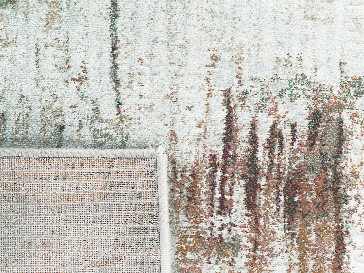 Eclipse Contemporary Beige/Rust Modern Medium Pile Rug