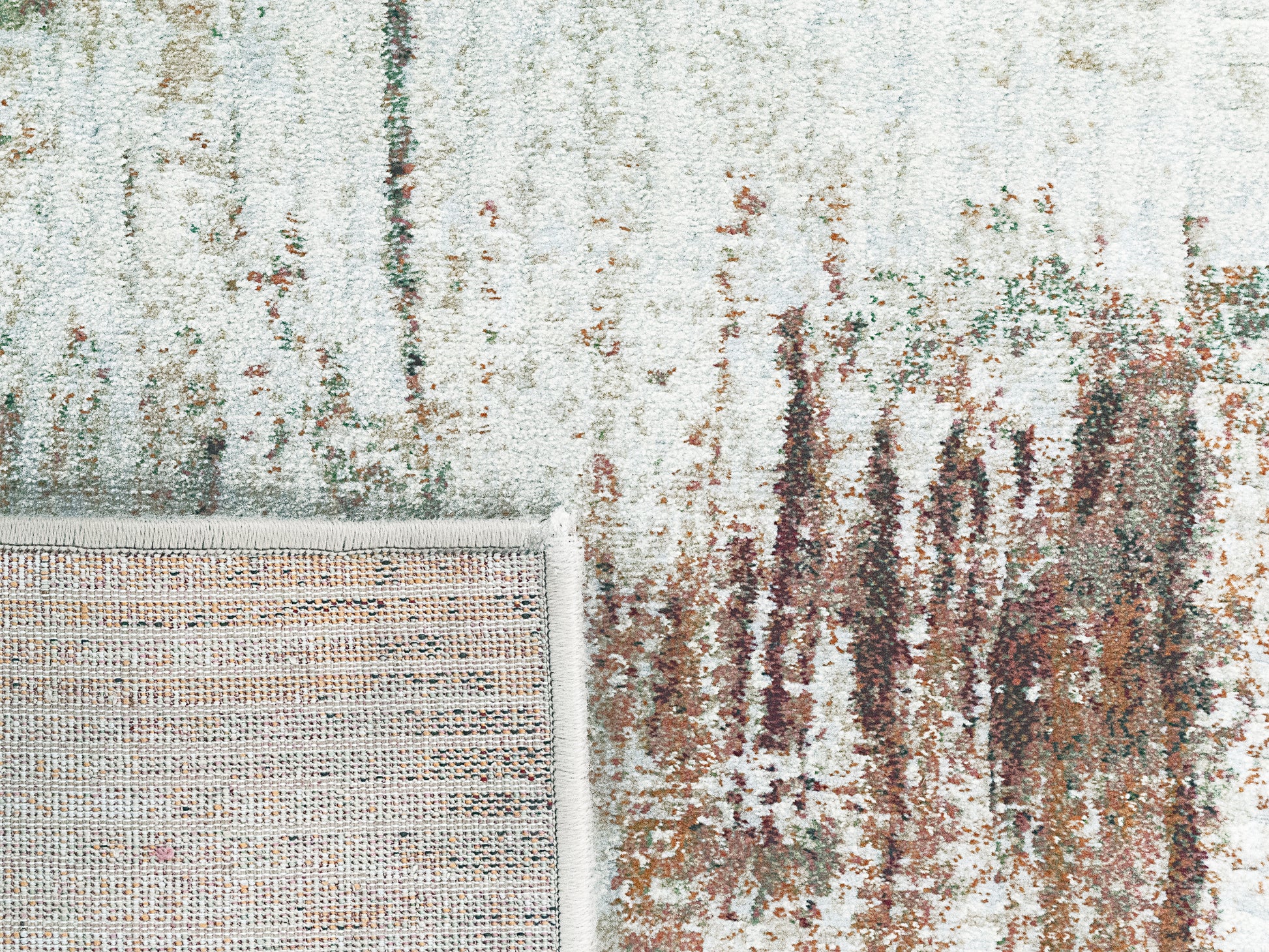 Eclipse Contemporary Beige/Rust Modern Medium Pile Rug