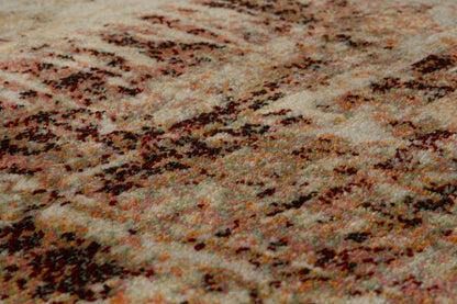 Eclipse Contemporary Beige/Rust Modern Medium Pile Rug