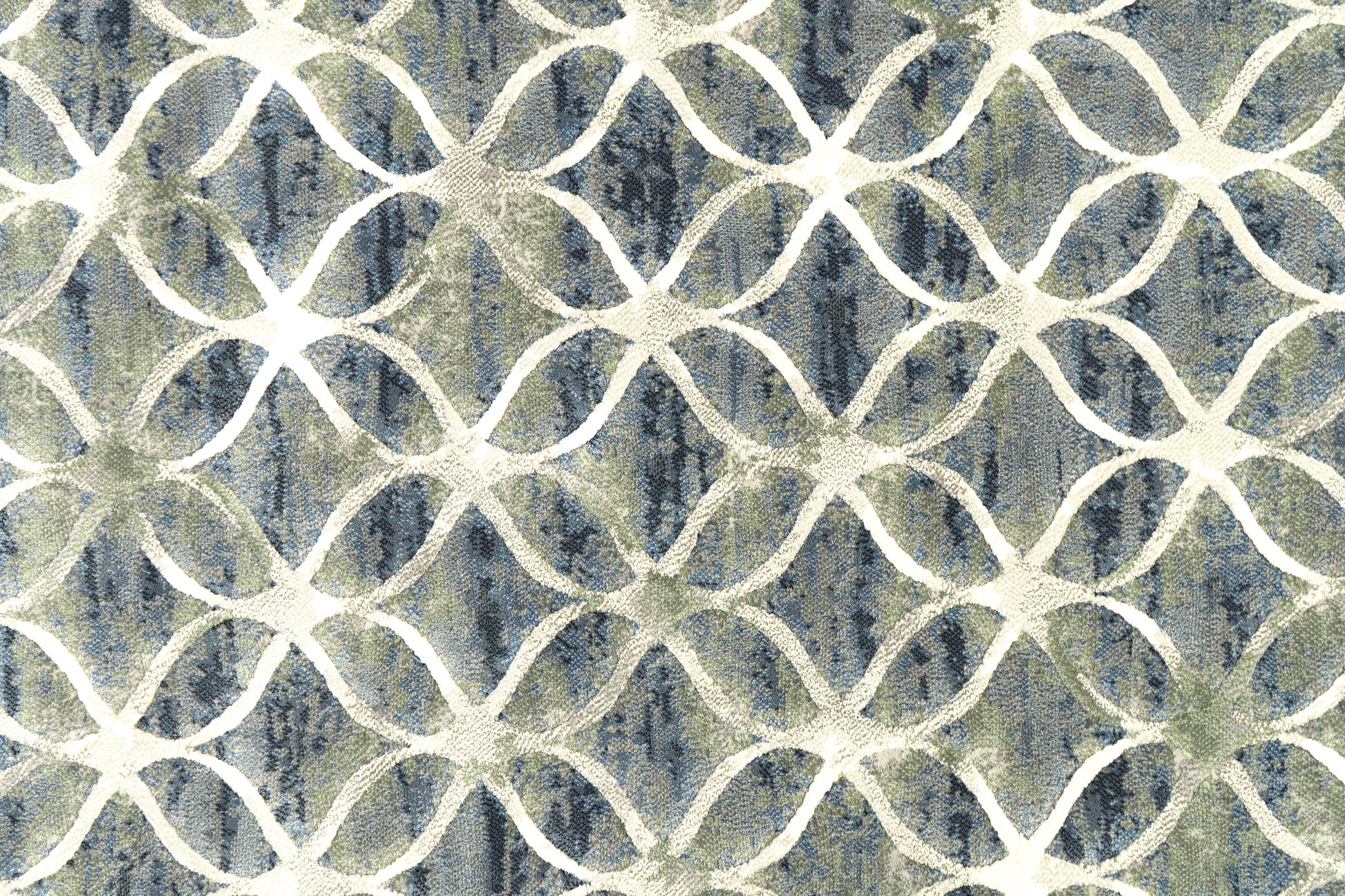 Eclipse Contemporary Blue Modern Medium Pile Rug