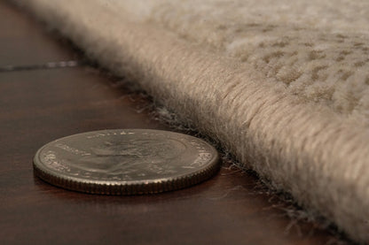 Eclipse Contemporary Beige/Cream Floral Medium Pile Rug