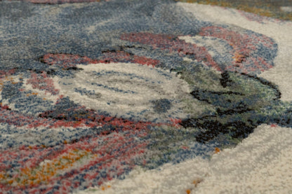 Eclipse Contemporary Multi Floral Medium Pile Rug