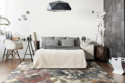 Eclipse Contemporary Multi Floral Medium Pile Rug