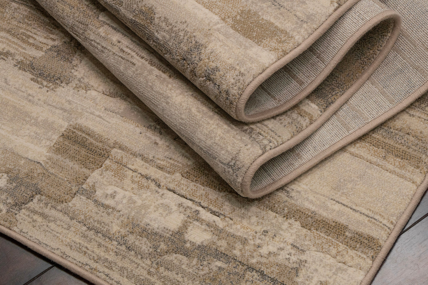 Eclipse Contemporary Beige Modern Medium Pile Rug