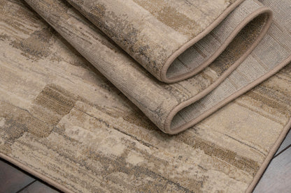 Eclipse Contemporary Beige Modern Medium Pile Rug