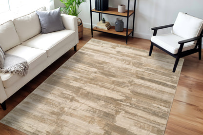 Eclipse Contemporary Beige Modern Medium Pile Rug