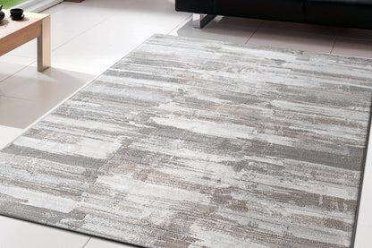 Eclipse Contemporary Beige Modern Medium Pile Rug