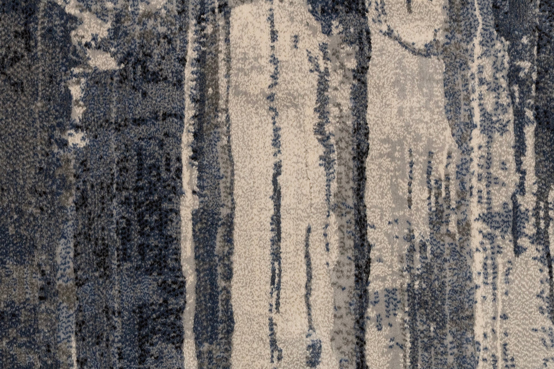 Eclipse Contemporary Blue Modern Medium Pile Rug