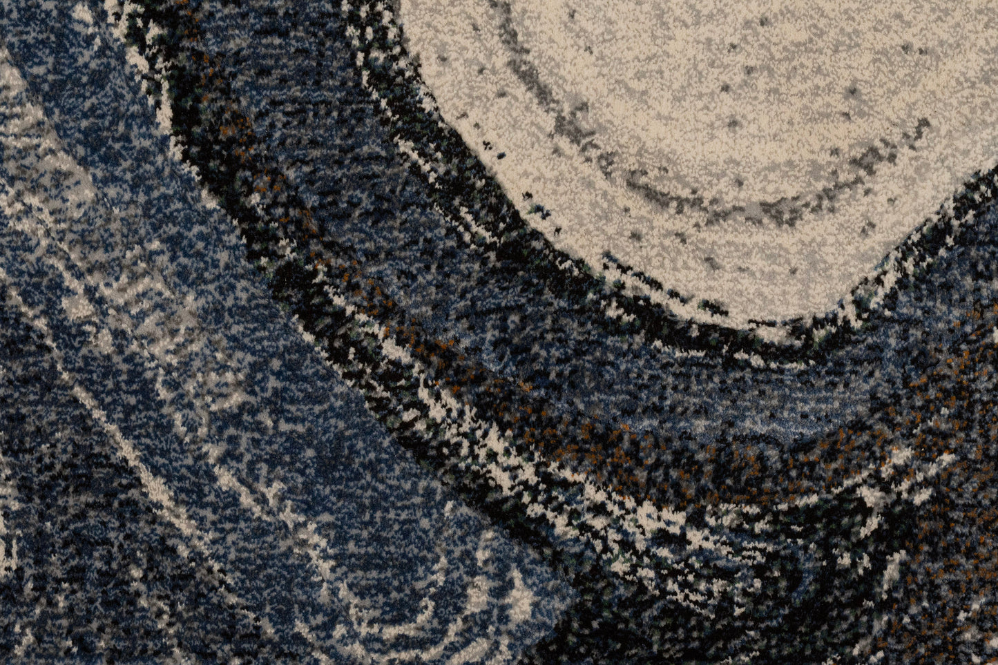 Eclipse Modern Grey/Cream Abstract Medium Pile Rug