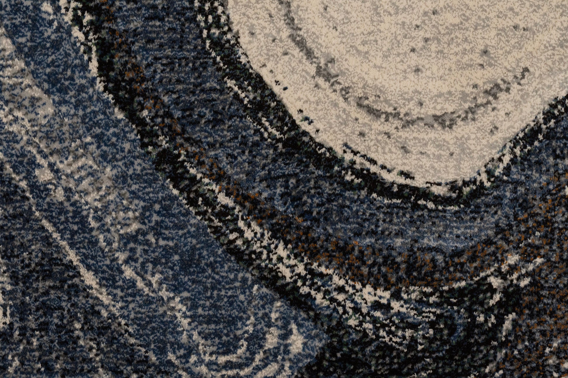 Eclipse Modern Grey/Cream Abstract Medium Pile Rug