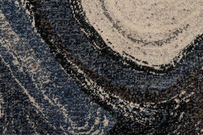 Eclipse Modern Grey/Cream Abstract Medium Pile Rug