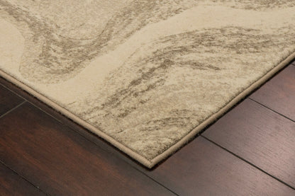 Eclipse Modern Beige Abstract Medium Pile Rug
