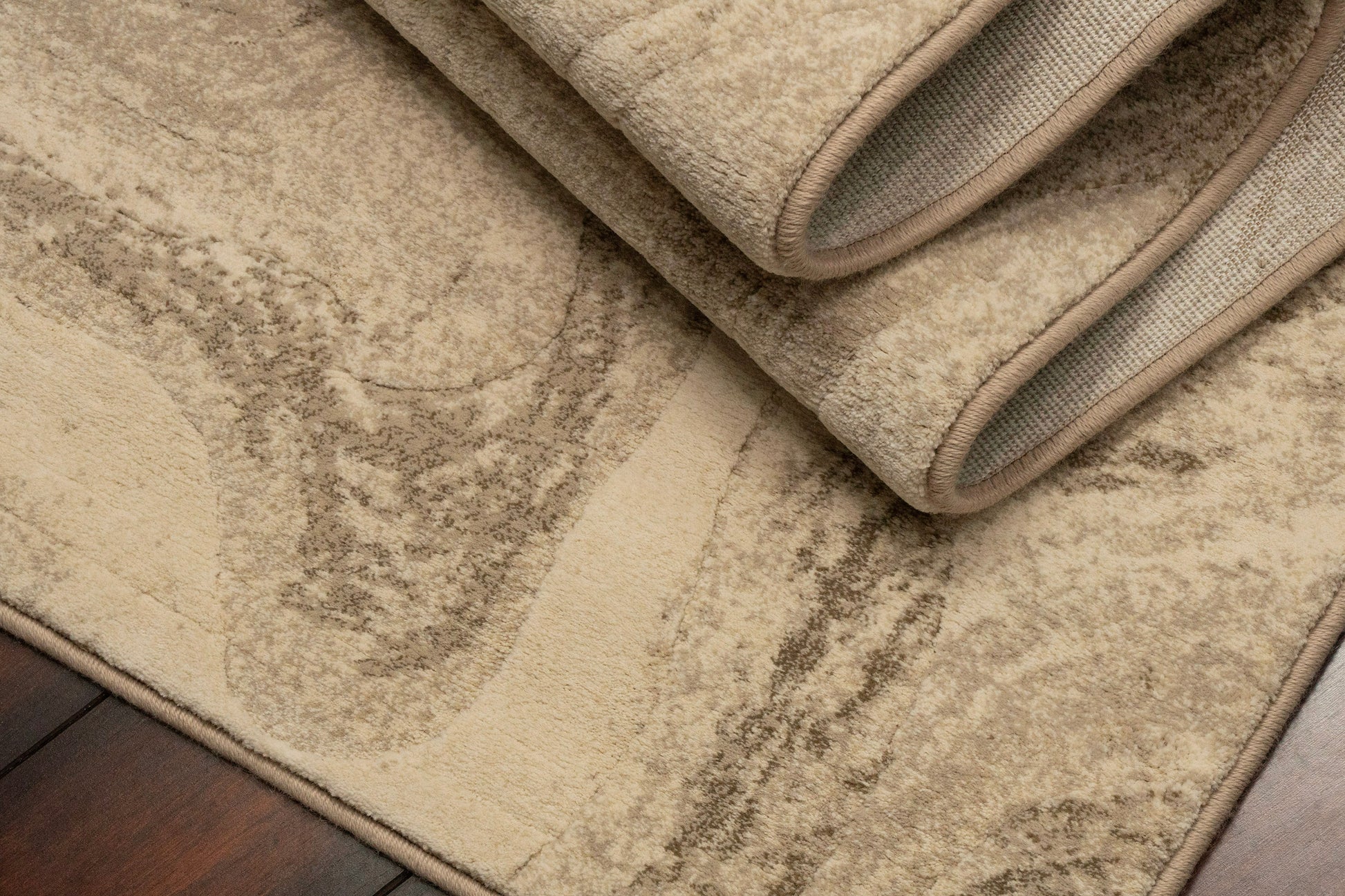 Eclipse Modern Beige Abstract Medium Pile Rug