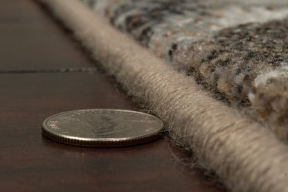 Eclipse Modern Cream/Mocha Abstract Medium Pile Rug