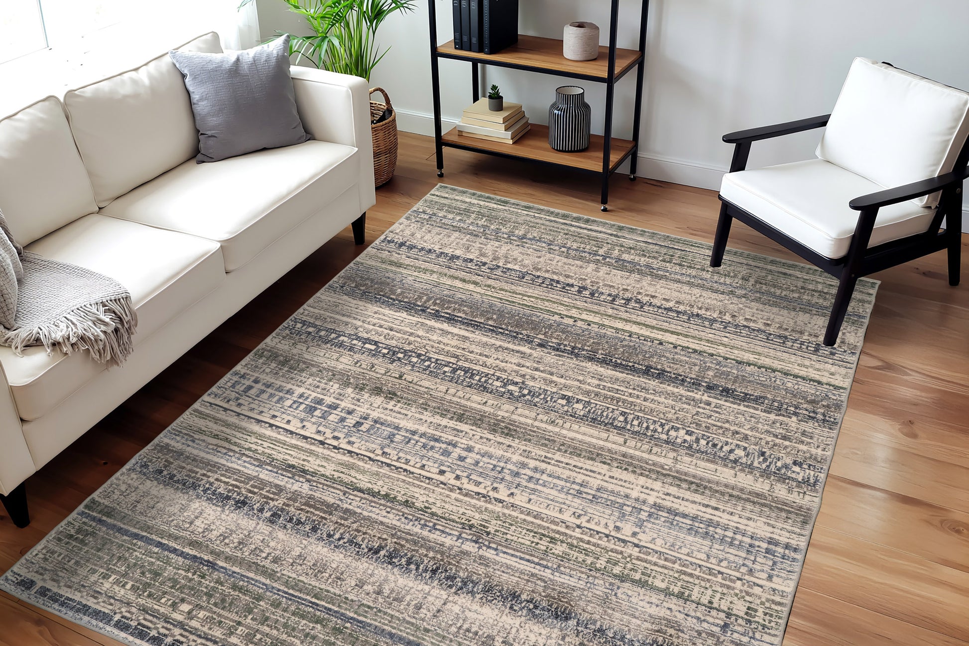 Eclipse Contemporary Multi Geometric Medium Pile Rug