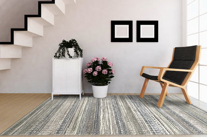 Eclipse Contemporary Multi Geometric Medium Pile Rug