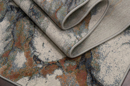 Eclipse Contemporary Grey/Multi Abstract Medium Pile Rug