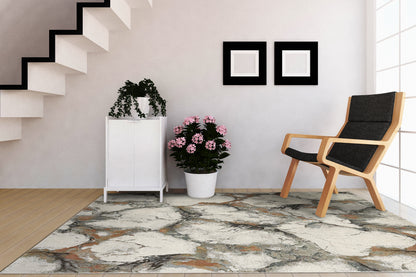 Eclipse Contemporary Grey/Multi Abstract Medium Pile Rug