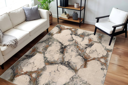 Eclipse Contemporary Grey/Multi Abstract Medium Pile Rug