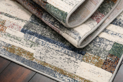 Eclipse Contemporary Multi Geometric Medium Pile Rug