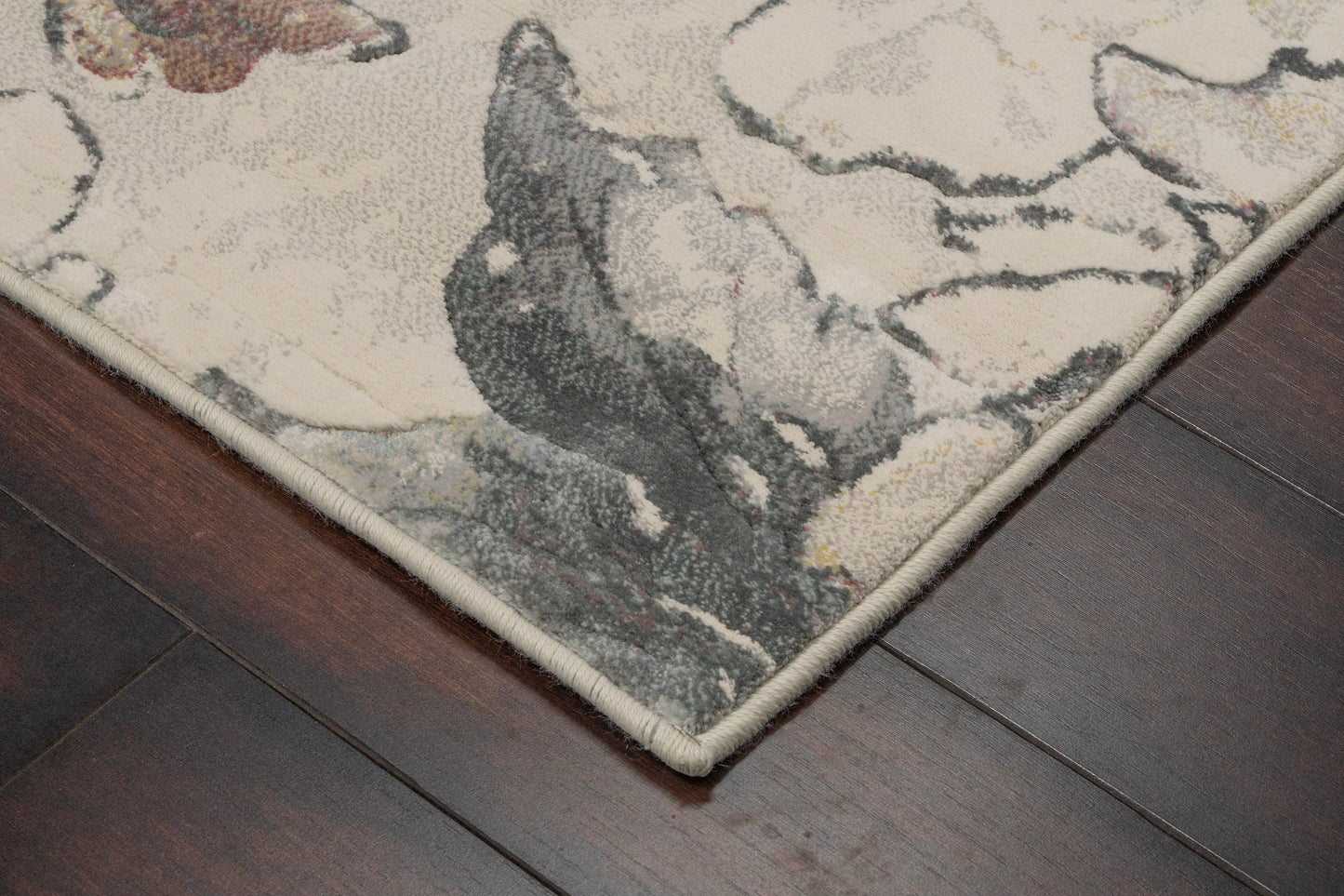 Eclipse Contemporary Cream/Multi Floral Medium Pile Rug