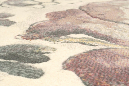 Eclipse Contemporary Cream/Multi Floral Medium Pile Rug