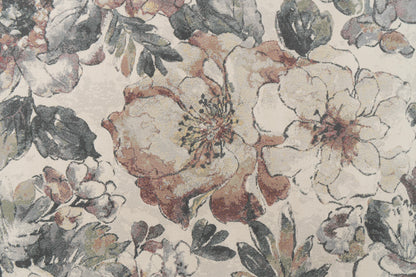 Eclipse Contemporary Cream/Multi Floral Medium Pile Rug