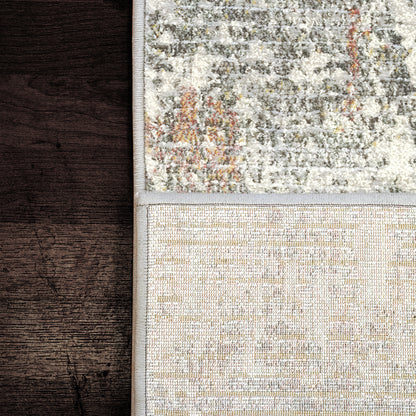 Eclipse Contemporary Beige/Grey Abstract Medium Pile Rug