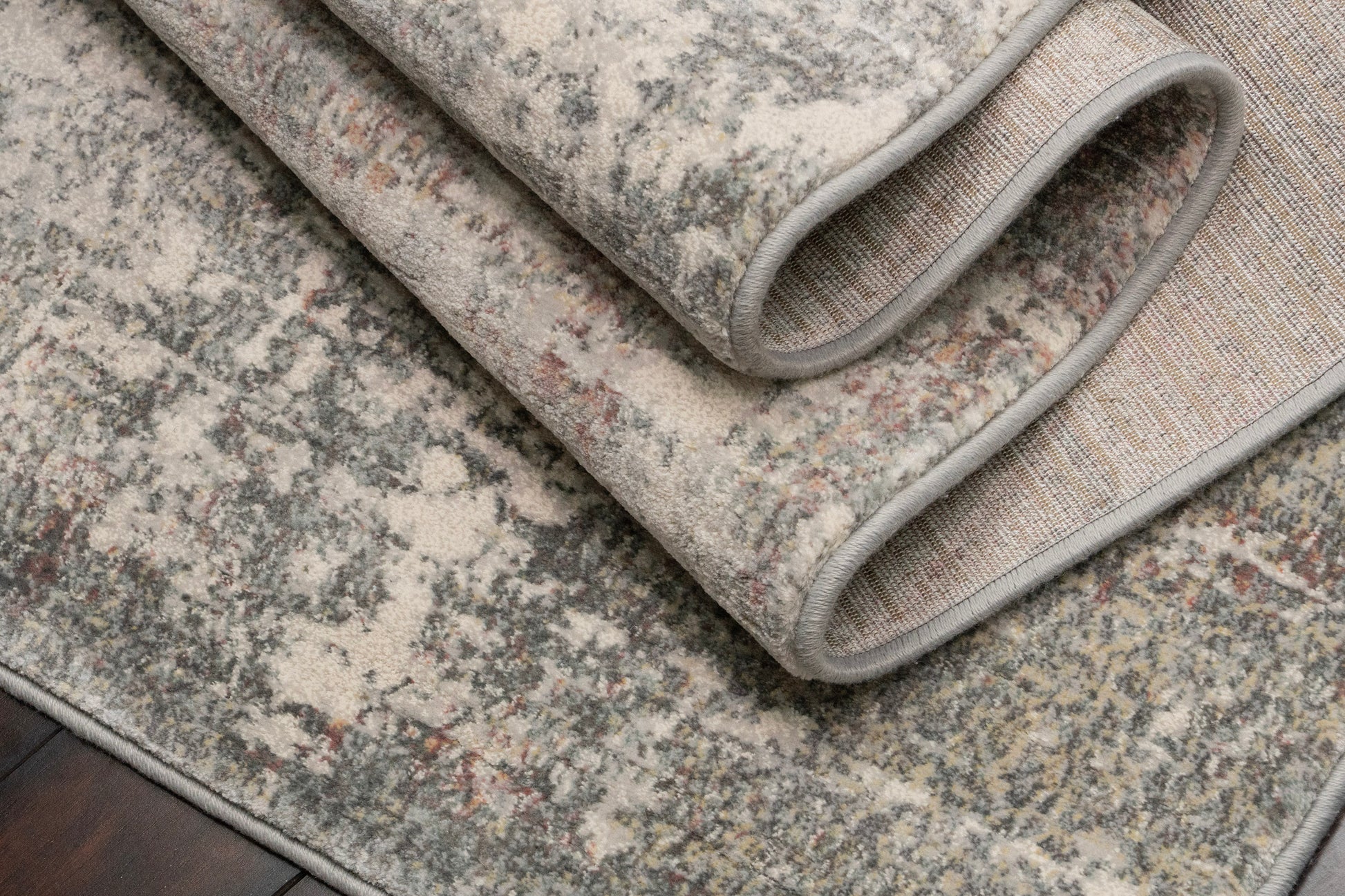 Eclipse Contemporary Beige/Grey Abstract Medium Pile Rug