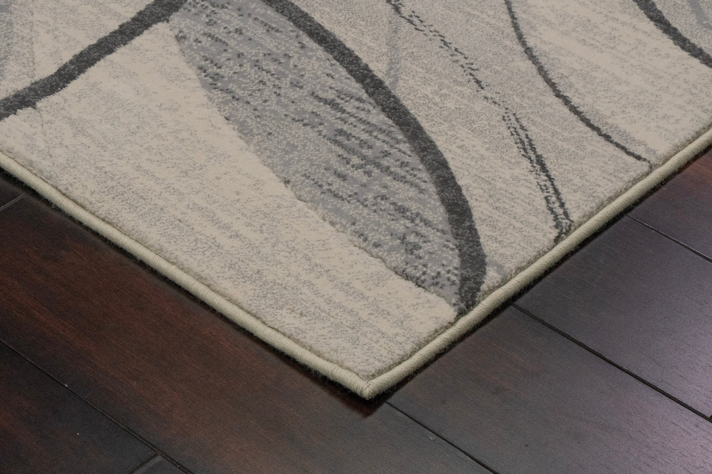 Eclipse Modern Cream/Grey/Dark Grey Geometric Medium Pile Rug