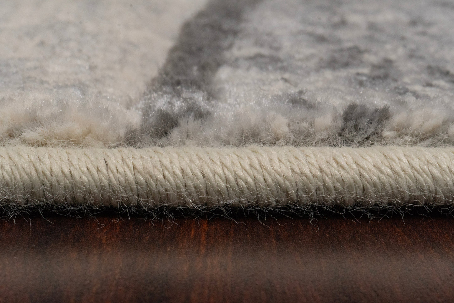 Eclipse Modern Cream/Grey/Dark Grey Geometric Medium Pile Rug
